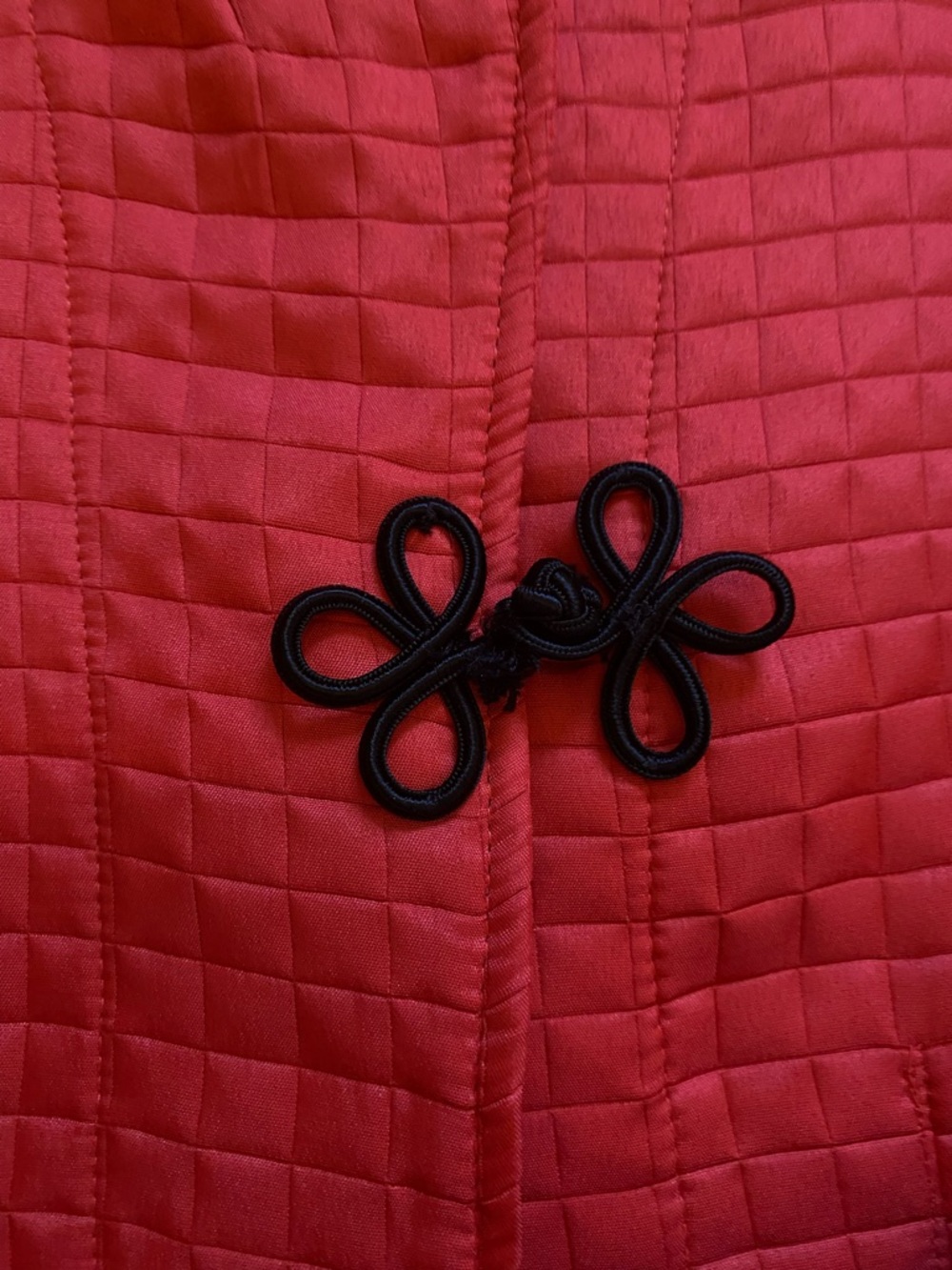 Harve Benard Quilted Red Mandarin-Collar Jacket - Picture 8 of 8